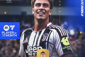 官方：尤文前锋伊尔迪兹当选意甲联赛8月最佳球员